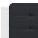 sengeramme uden madras Zadar 200x200 cm kunstlæder hvid og sort