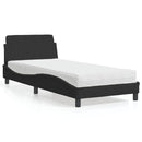 seng med madras Dover 80x200 cm velour sort