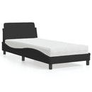 seng med madras Dover 90x190 cm velour sort