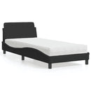 seng med madras Dover 90x200 cm velour sort