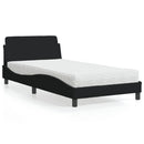 seng med madras Dover 100x200 cm stof sort