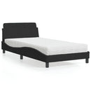 seng med madras Dover 100x200 cm velour sort
