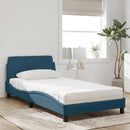 seng med madras Dover 100x200 cm velour blå