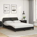 seng med madras Dover 120x200 cm kunstlæder sort