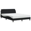 seng med madras Dover 140x190 cm stof sort