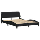 seng med madras Dover 140x190 cm stof sort
