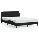 seng med madras Dover 140x190 cm stof sort
