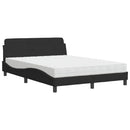 seng med madras Dover 140x190 cm velour sort
