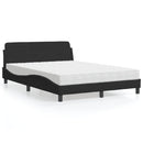 seng med madras Dover 140x190 cm velour sort