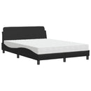 seng med madras Dover 140x190 cm kunstlæder sort