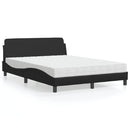 seng med madras Dover 140x190 cm kunstlæder sort