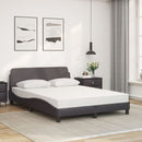 seng med madras Dover 140x190 cm kunstlæder grå