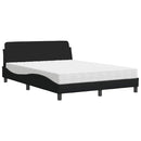 seng med madras Dover 140x200 cm stof sort