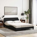 seng med madras Dover 140x200 cm stof sort