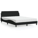 seng med madras Dover 140x200 cm stof sort