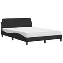 seng med madras Dover 140x200 cm velour sort