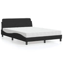 seng med madras Dover 140x200 cm velour sort