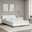 seng med madras Dover 140x200 cm kunstlæder hvid