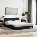seng med madras Dover 160x200 cm stof sort