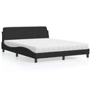 seng med madras Dover 160x200 cm velour sort