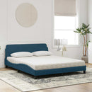 seng med madras Dover 160x200 cm velour blå
