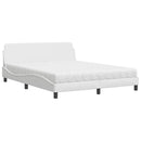 seng med madras Dover 160x200 cm kunstlæder hvid