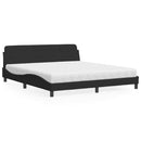 seng med madras Dover 180x200 cm velour sort