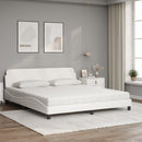 seng med madras Dover 180x200 cm kunstlæder hvid