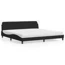 seng med madras Dover 200x200 cm velour sort