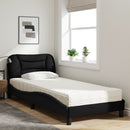 seng med madras Hvar 90x190 cm stof sort