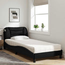 seng med madras Hvar 90x190 cm stof sort