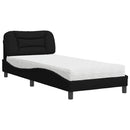 seng med madras Hvar 90x200 cm stof sort