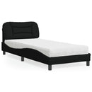seng med madras Hvar 90x200 cm stof sort