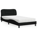 seng med madras Hvar 100x200 cm stof sort