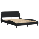 seng med madras Hvar 140x190 cm stof sort