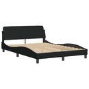 seng med madras Hvar 140x200 cm stof sort