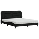 seng med madras Hvar 160x200 cm stof sort