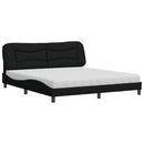 seng med madras Hvar 180x200 cm stof sort