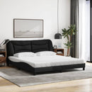 seng med madras Hvar 180x200 cm stof sort