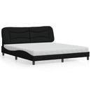seng med madras Hvar 180x200 cm stof sort
