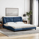 seng med madras Hvar 180x200 cm stof blå
