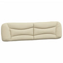 seng med madras Hvar 200x200 cm stof cremefarvet