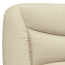 seng med madras Hvar 200x200 cm stof cremefarvet