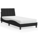 seng med madras Hanko 80x200 cm velour sort