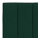 seng med madras Hanko 80x200 cm velour mørkegrøn