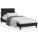 seng med madras Hanko 90x200 cm velour sort