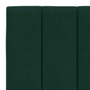 seng med madras Hanko 90x200 cm velour mørkegrøn