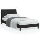 seng med madras Hanko 100x200 cm velour sort