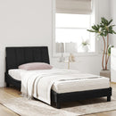 seng med madras Hanko 100x200 cm velour sort