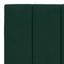 seng med madras Hanko 100x200 cm velour mørkegrøn